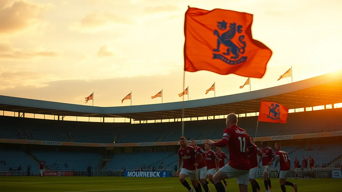 Glenavon FC Celebrates Historic Match Against Erzgebirge Aue